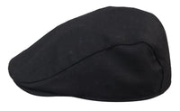 Gorra plana negra de hombre estilo abuelo Baker, 8 paneles, tweed, estilo vintage clásico elegante informal de los años 20.