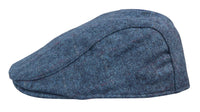 Gorra plana azul de hombre estilo abuelo Baker, 8 paneles, tweed, estilo vintage clásico elegante informal de los años 20.