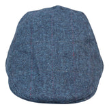 Gorra plana azul de hombre estilo abuelo Baker, 8 paneles, tweed, estilo vintage clásico elegante informal de los años 20.