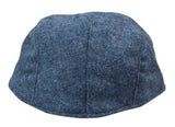 Gorra plana azul de hombre estilo abuelo Baker, 8 paneles, tweed, estilo vintage clásico elegante informal de los años 20.