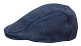 Gorra plana azul marino de 8 paneles estilo "Grandad Baker" para hombre, de tweed, estilo vintage clásico e informal elegante de los años 20.