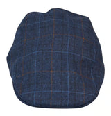Gorra plana azul marino de 8 paneles estilo "Grandad Baker" para hombre, de tweed, estilo vintage clásico e informal elegante de los años 20.
