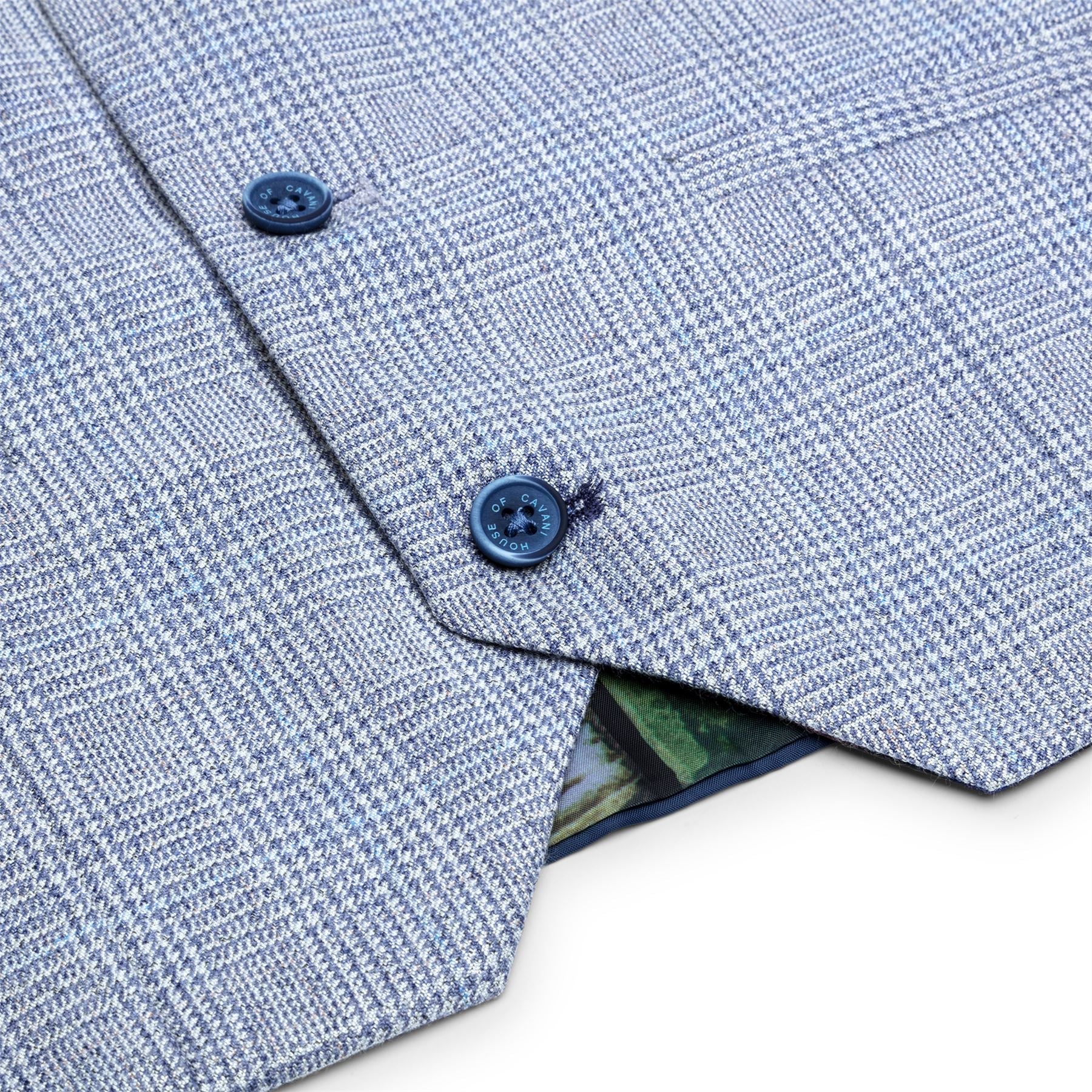 Traje de tres piezas a cuadros para niño, tweed azul claro, corte entallado, estilo clásico de boda Peaky Blinders.