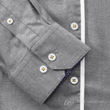 Cavani CV-65 - Camisa elegante de algodón elástico para hombre - Negro/Azul/Azul marino/Rosa/Blanco