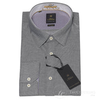 Cavani CV-65 - Camisa elegante de algodón elástico para hombre - Negro/Azul/Azul marino/Rosa/Blanco
