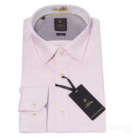 Cavani CV-65 - Camisa elegante de algodón elástico para hombre - Negro/Azul/Azul marino/Rosa/Blanco