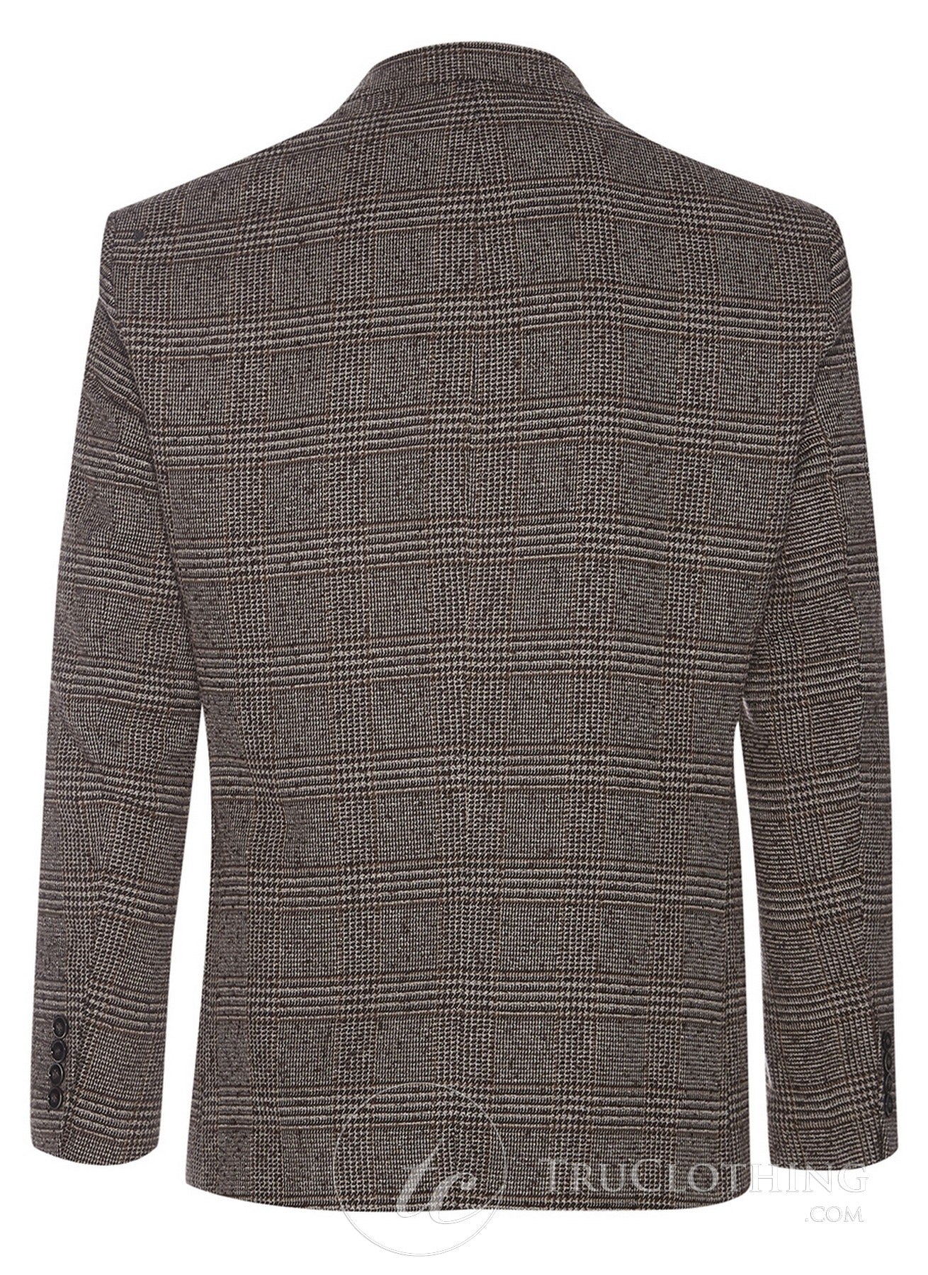 Cavani Dominic - Blazer elegante vintage marrón para hombre