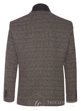 Cavani Dominic - Blazer elegante vintage marrón para hombre