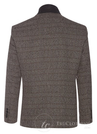 Cavani Dominic - Blazer elegante vintage marrón para hombre