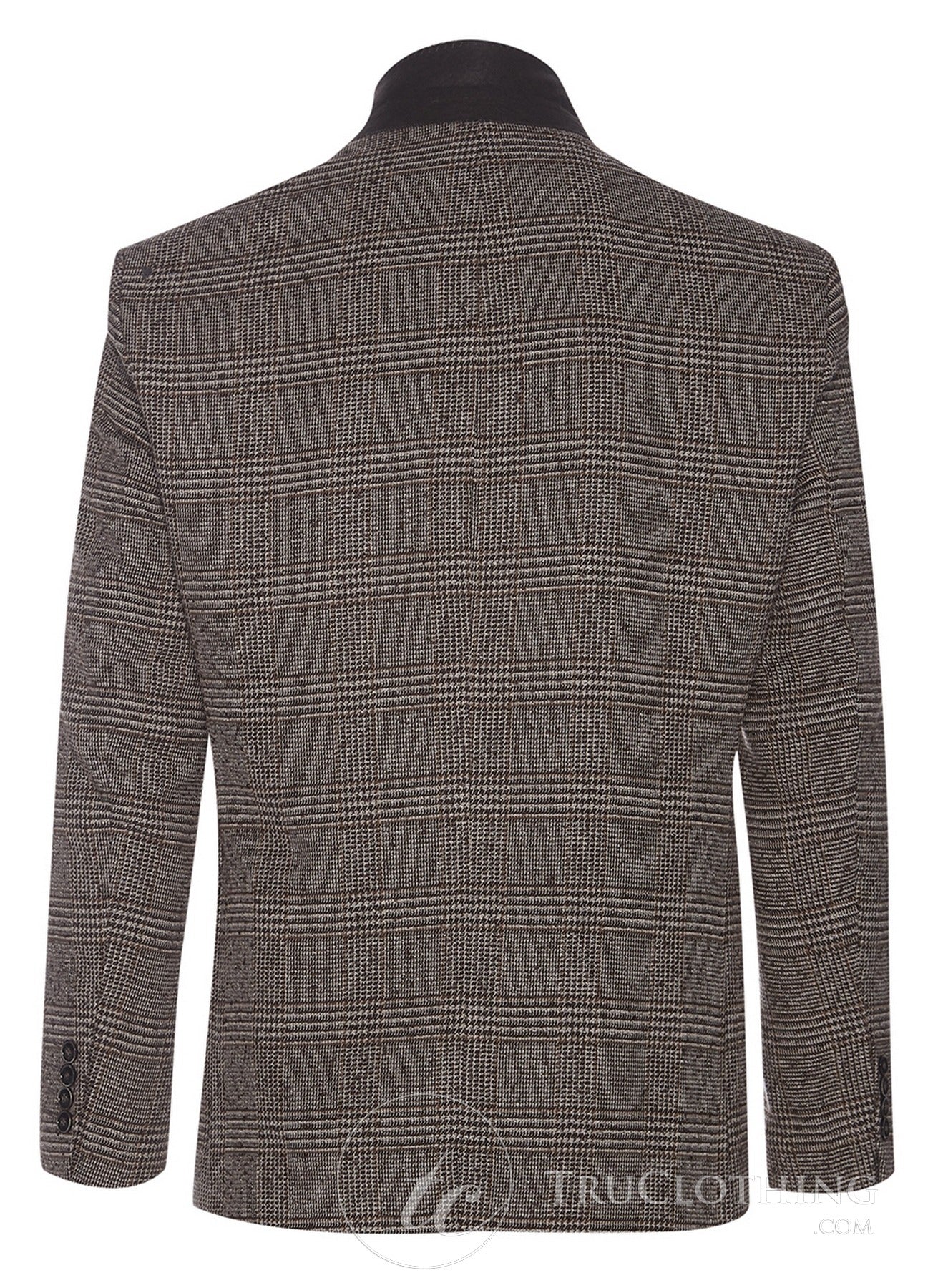 Cavani Dominic - Blazer elegante vintage marrón para hombre