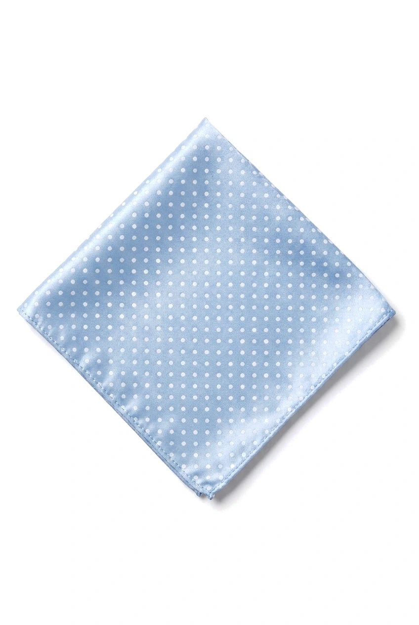 Corbata de satén Cavani - Corbata, pañuelo y pinza de corbata de satén de seda a juego para hombre, con estampado de lunares, ideal para bodas, graduaciones y la oficina.