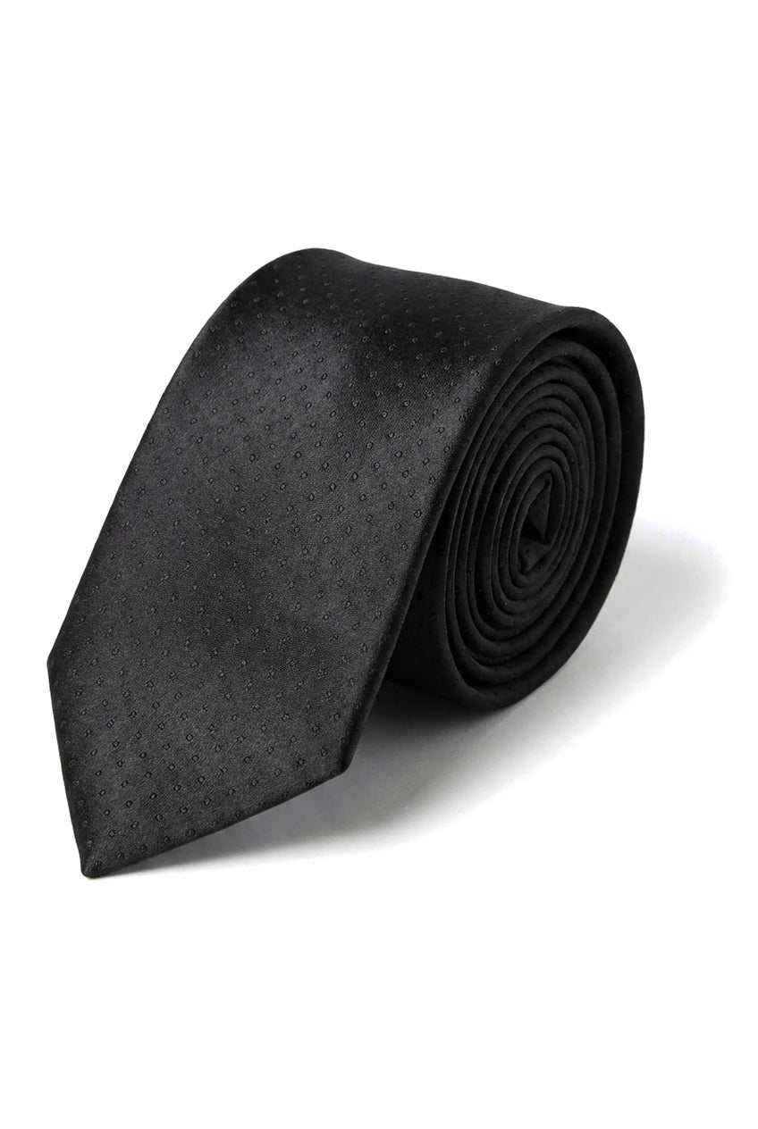 Corbata de satén Cavani - Corbata, pañuelo y pinza de corbata de satén de seda a juego para hombre, con estampado de lunares, ideal para bodas, graduaciones y la oficina.