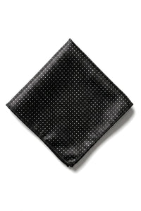 Corbata de satén Cavani - Corbata, pañuelo y pinza de corbata de satén de seda a juego para hombre, con estampado de lunares, ideal para bodas, graduaciones y la oficina.
