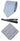 Corbata de satén Cavani - Corbata, pañuelo y pinza de corbata de satén de seda a juego para hombre, con estampado de lunares, ideal para bodas, graduaciones y la oficina.