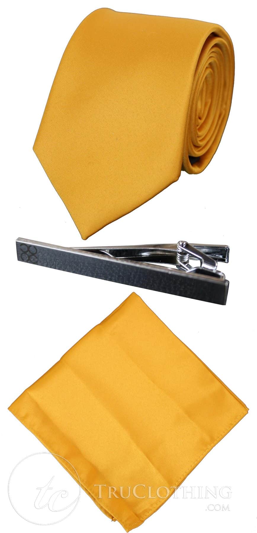 Corbata de satén Cavani - Corbata, pañuelo y pinza de corbata de satén de seda a juego para hombre, con estampado de lunares, ideal para bodas, graduaciones y la oficina.