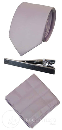 Corbata de satén Cavani - Corbata, pañuelo y pinza de corbata de satén de seda a juego para hombre, con estampado de lunares, ideal para bodas, graduaciones y la oficina.