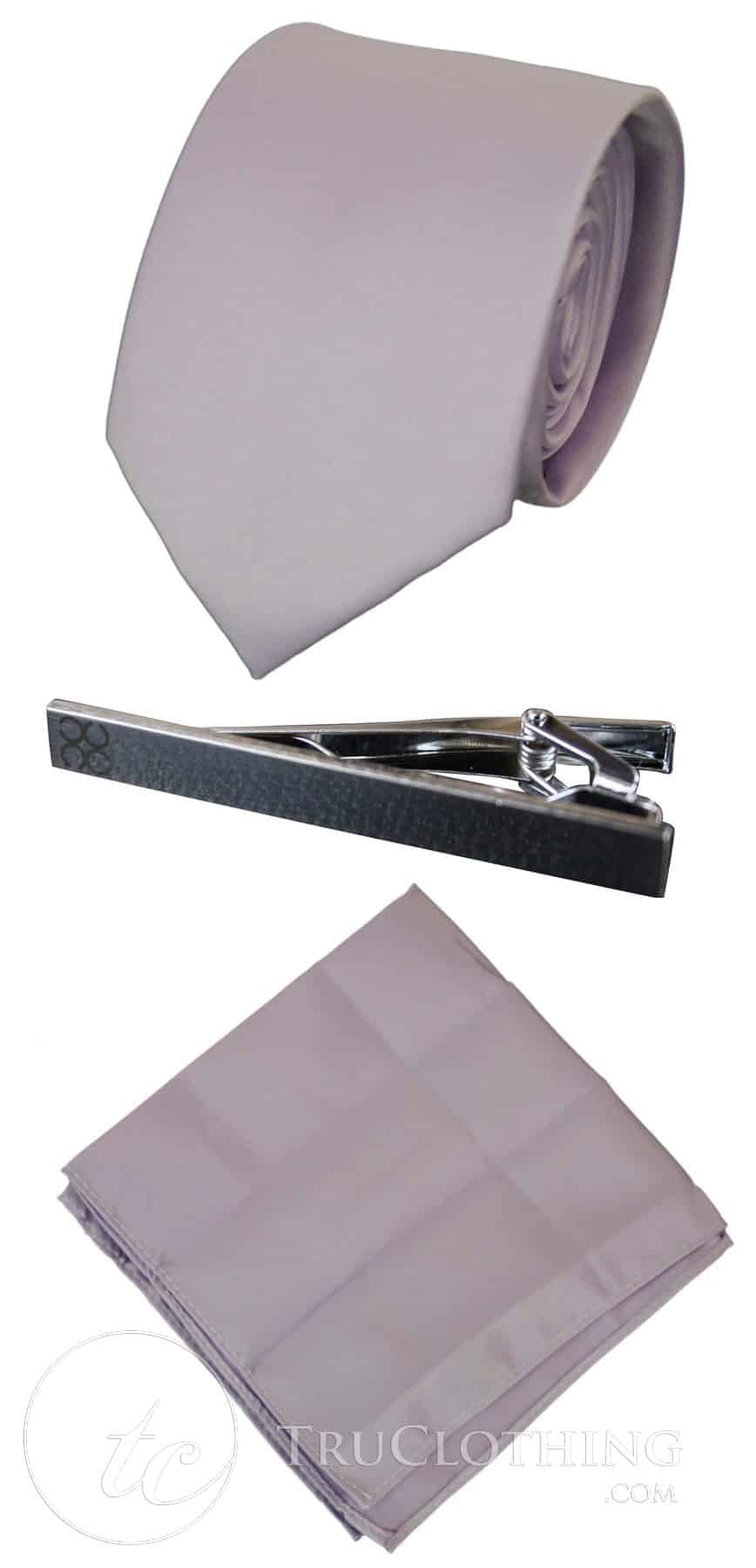 Corbata de satén Cavani - Corbata, pañuelo y pinza de corbata de satén de seda a juego para hombre, con estampado de lunares, ideal para bodas, graduaciones y la oficina.