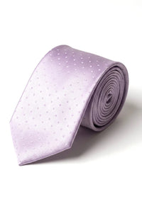 Corbata de satén Cavani - Corbata, pañuelo y pinza de corbata de satén de seda a juego para hombre, con estampado de lunares, ideal para bodas, graduaciones y la oficina.
