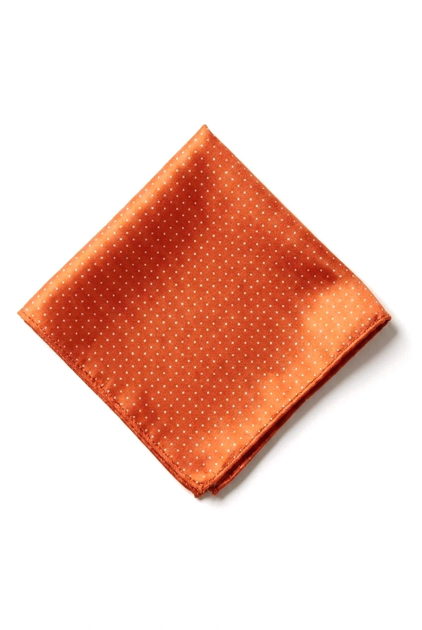 Corbata de satén Cavani - Corbata, pañuelo y pinza de corbata de satén de seda a juego para hombre, con estampado de lunares, ideal para bodas, graduaciones y la oficina.