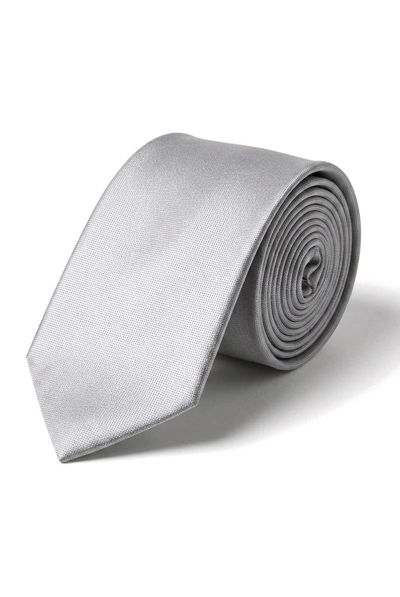 Corbata de satén Cavani - Corbata, pañuelo y pinza de corbata de satén de seda a juego para hombre, con estampado de lunares, ideal para bodas, graduaciones y la oficina.