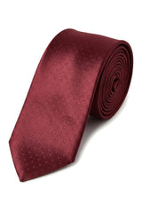 Corbata de satén Cavani - Corbata, pañuelo y pinza de corbata de satén de seda a juego para hombre, con estampado de lunares, ideal para bodas, graduaciones y la oficina.