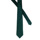 Conjunto a juego de corbata, pañuelo y pinza de corbata de satén de seda para hombre, estampado de lunares.