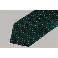 Conjunto a juego de corbata, pañuelo y pinza de corbata de satén de seda para hombre, estampado de lunares.