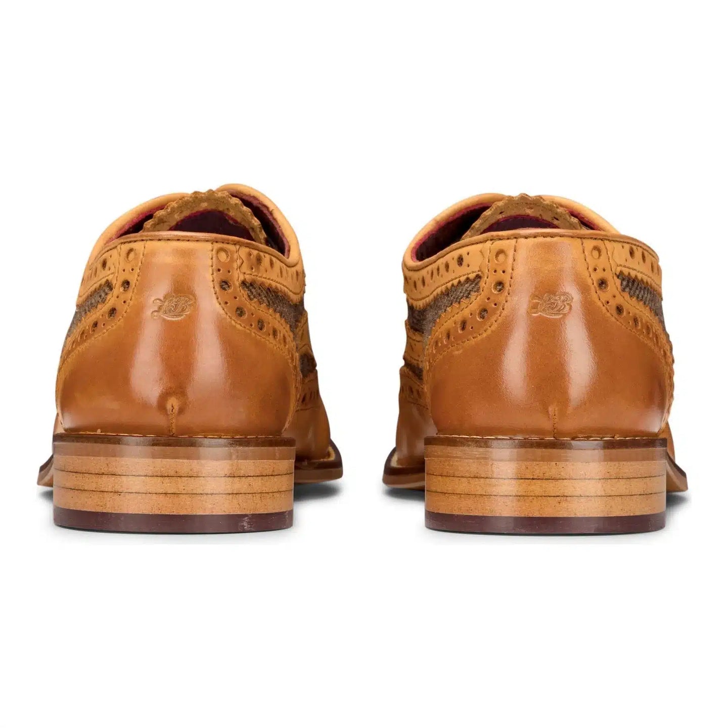 Zapatos Gatsby de hombre, de cuero color oliva y tweed marrón claro, estilo vintage, ideales para bodas y oficinas.