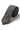 Corbata de tweed a cuadros gris carbón con pañuelo y pinza para corbata - Gris carbón