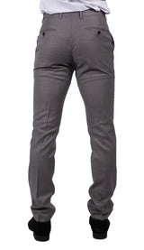 Pantalones de hombre gris claro con costura clásica para bodas, verano y graduaciones. Clásicos para novios.