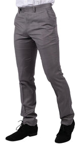 Pantalones de hombre gris claro con costura clásica para bodas, verano y graduaciones. Clásicos para novios.