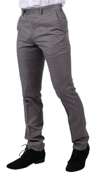 Pantalones de hombre gris claro con costura clásica para bodas, verano y graduaciones. Clásicos para novios.