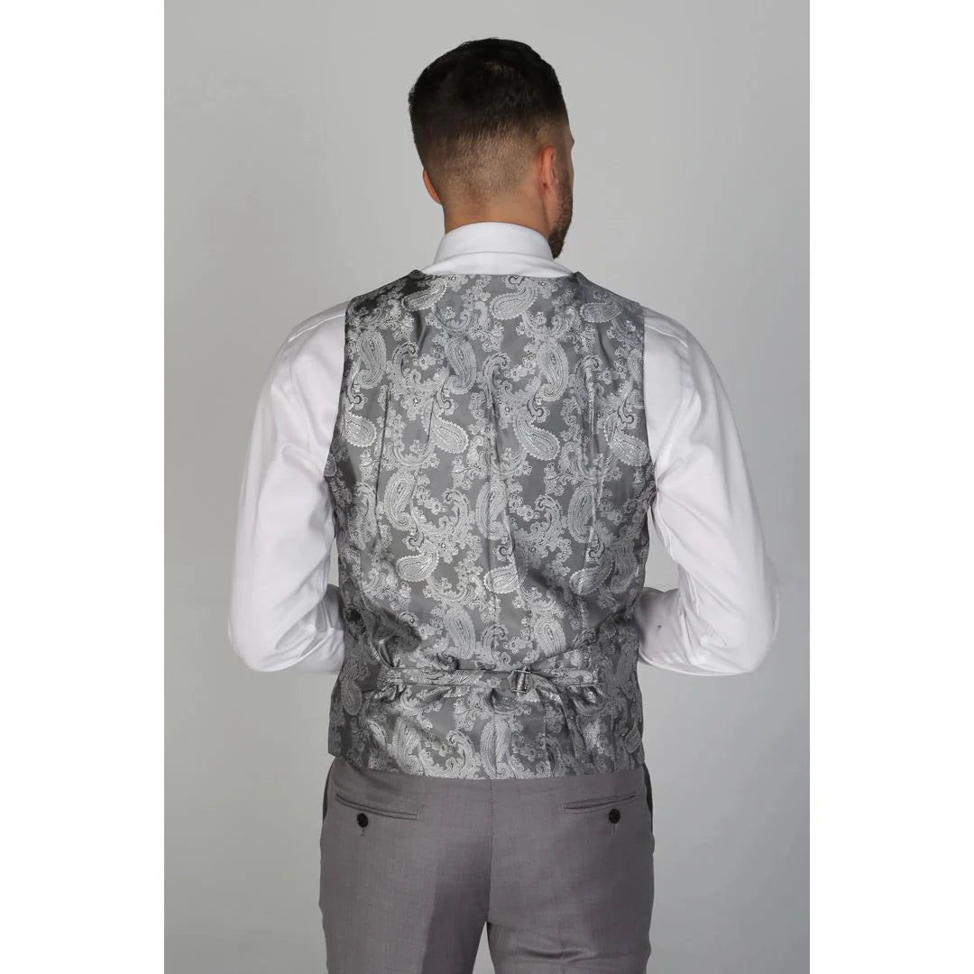 Charles - Chaleco gris para hombre