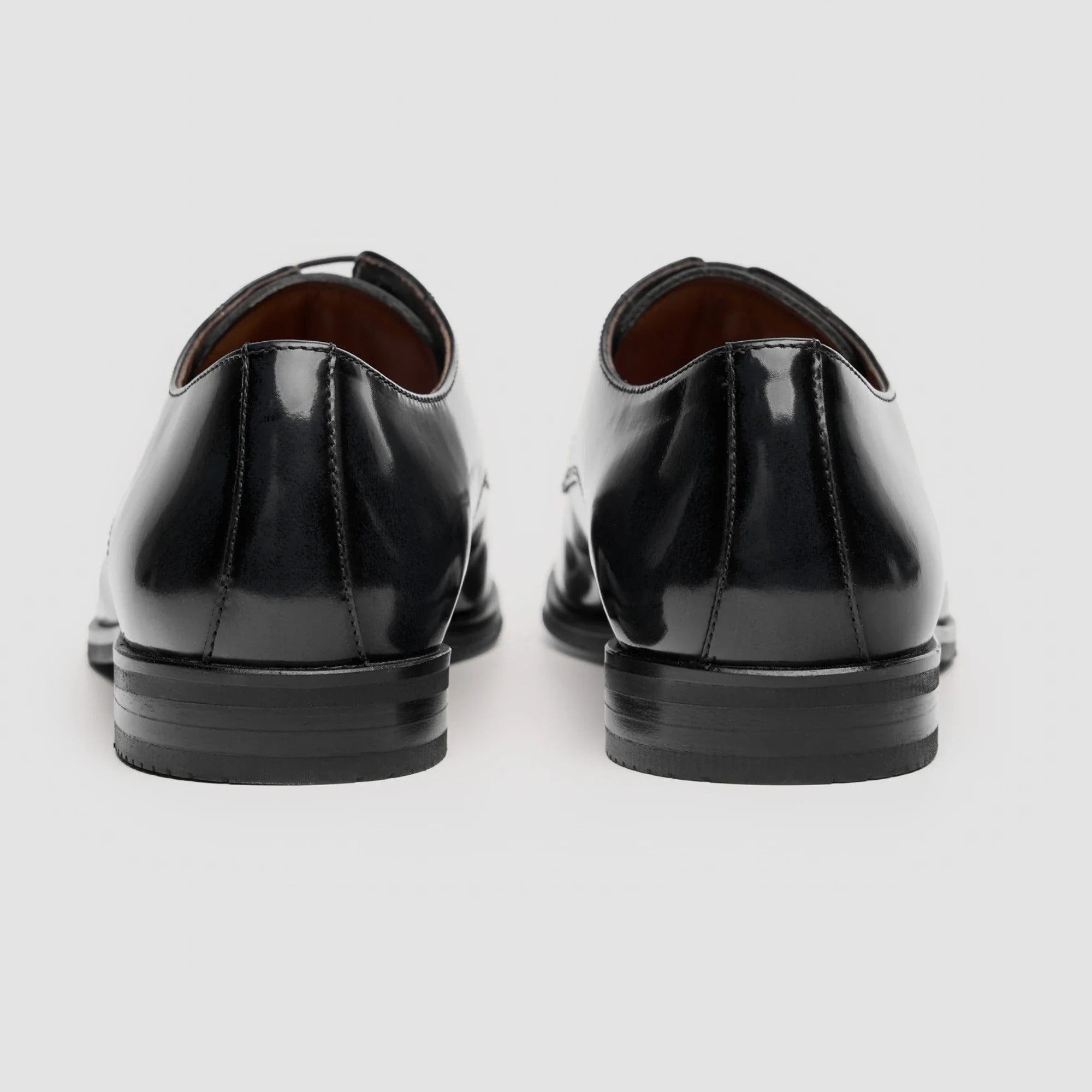 Chester - Zapatos Derby negros de hombre, pulidos y brillantes