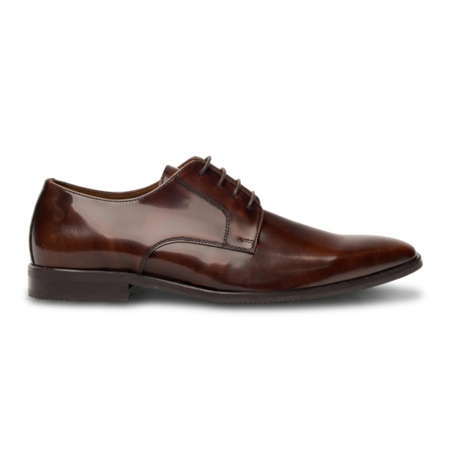 Chester - Zapatos Derby para hombre color tostado brillante