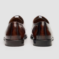 Chester - Zapatos Derby para hombre color tostado brillante