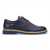 Claret - Zapatos Derby de hombre de cuero azul con cordones
