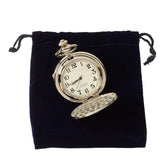 Reloj de bolsillo clásico de plata estilo años 20 con cadena.
