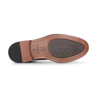Clifford - Botines de piel brogue para hombre, color marrón caqui.