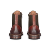 Clifford - Botines de piel brogue para hombre, color marrón caqui.