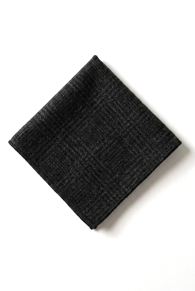 Comparar color Corbata de tweed para hombre con estampado de espiga Pañuelo de bolsillo a cuadros Clásico color negro