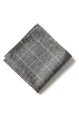 Comparar color Corbata de tweed para hombre con estampado de espiga Pañuelo de bolsillo a cuadros gris clásico