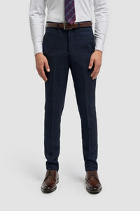 Cavani Connall - Traje vintage de cuadros azul marino para hombre