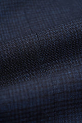 Cavani Connall - Traje vintage de cuadros azul marino para hombre