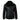 Chaqueta de invierno para hombre de piel de oveja negra, de largo medio y entallada, con cremallera cruzada.