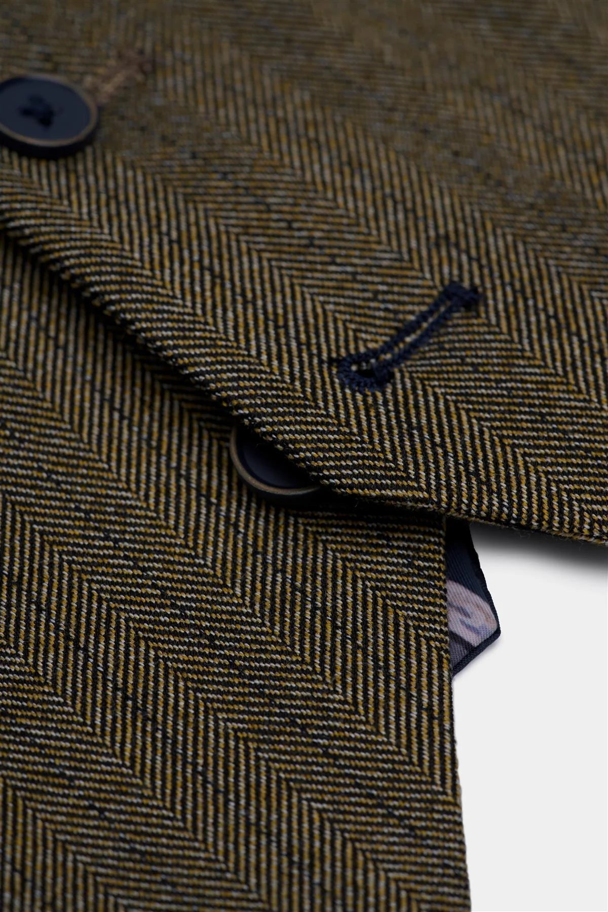 Damon - Chaleco cruzado verde oliva para hombre
