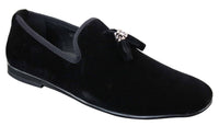 Elong dd0019 - Zapatos de conducción de ante y terciopelo para hombre, estilo mocasín casual elegante, color vino y azul marino.