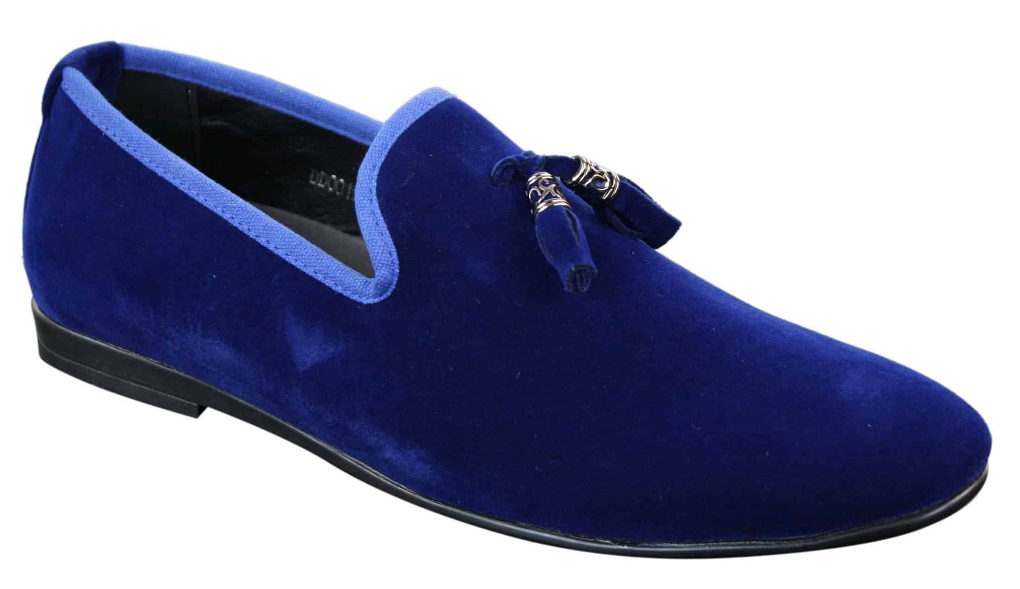 Elong dd0019 - Zapatos de conducción de ante y terciopelo para hombre, estilo mocasín casual elegante, color vino y azul marino.