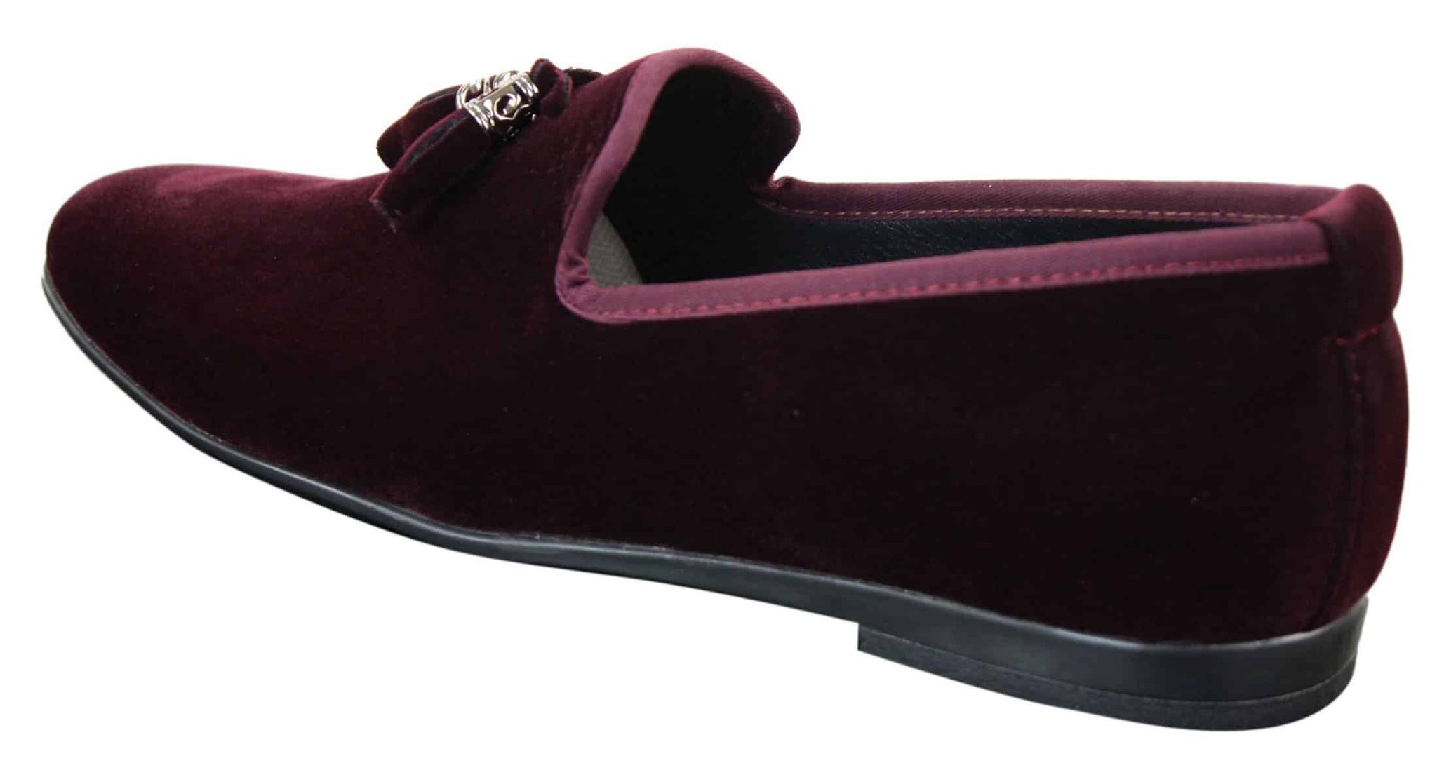 Elong dd0019 - Zapatos de conducción de ante y terciopelo para hombre, estilo mocasín casual elegante, color vino y azul marino.