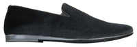 Elong DD0083 - Mocasines de terciopelo para hombre con estampado paisley, estilo casual elegante, color vino, azul marino y negro.